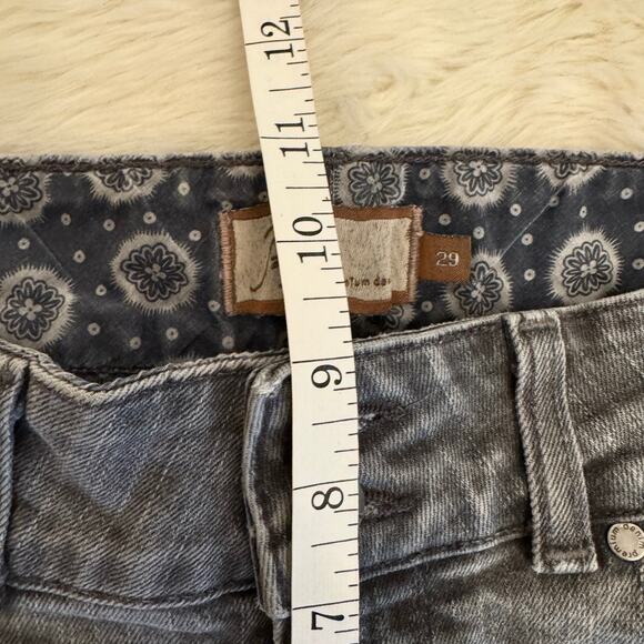 Paige Double Button Skinny Leg Med Rise Denim Jeans Gray 29 - Picture 10 of 12